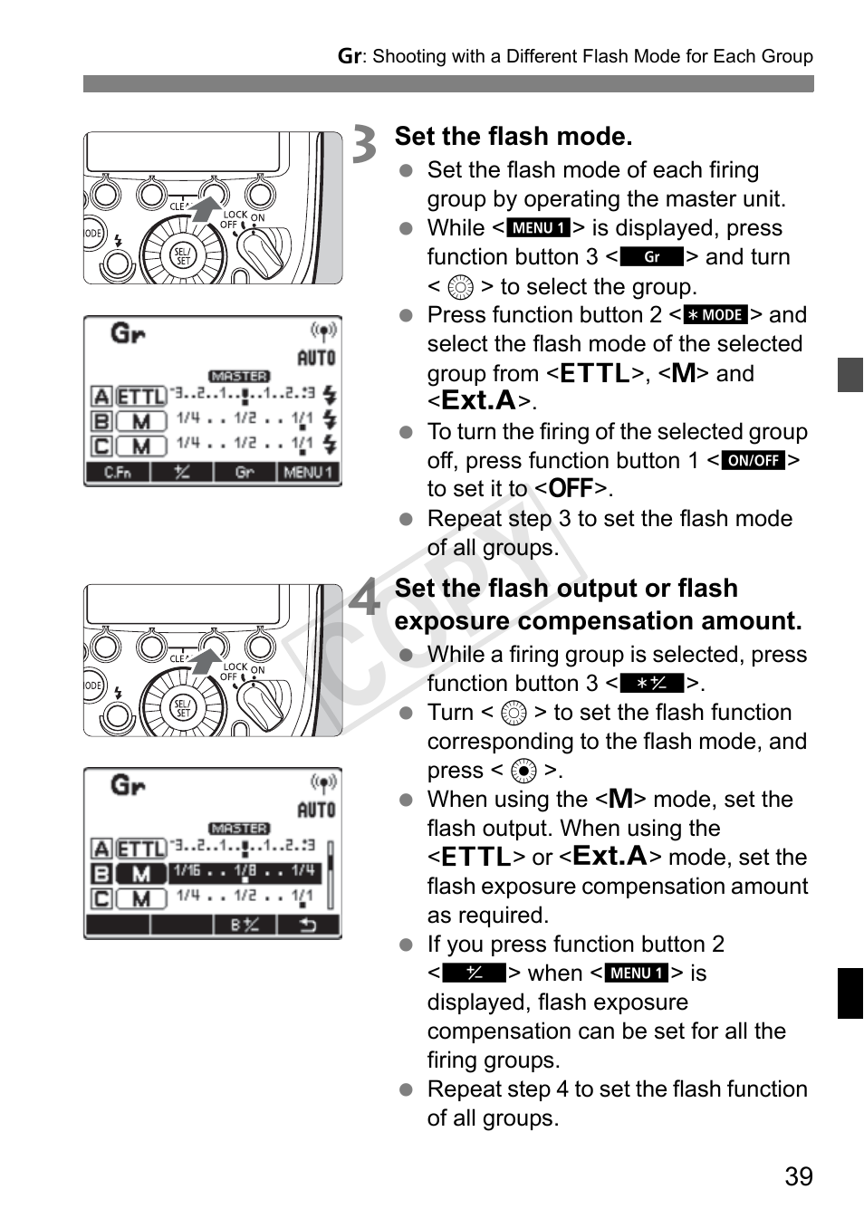 Cop y | Canon Speedlite Transmitter ST-E3-RT User Manual | Page 41 / 220