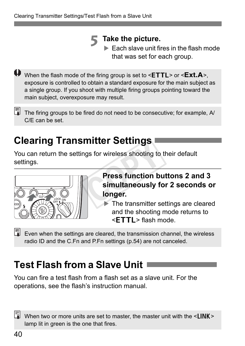 Cop y | Canon Speedlite Transmitter ST-E3-RT User Manual | Page 42 / 220