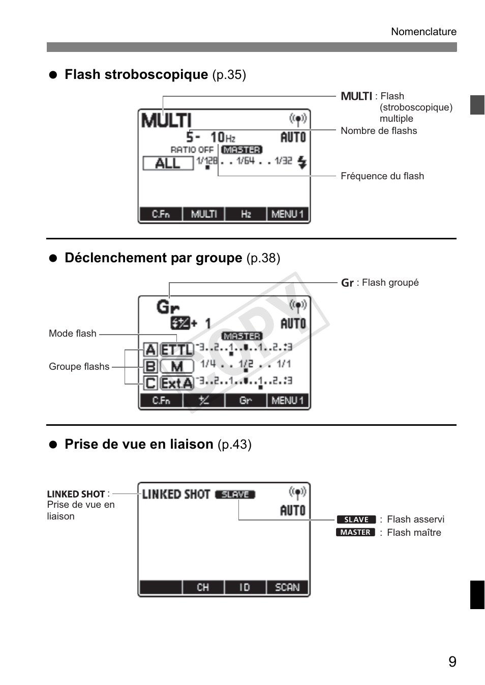 Cop y | Canon Speedlite Transmitter ST-E3-RT User Manual | Page 83 / 220