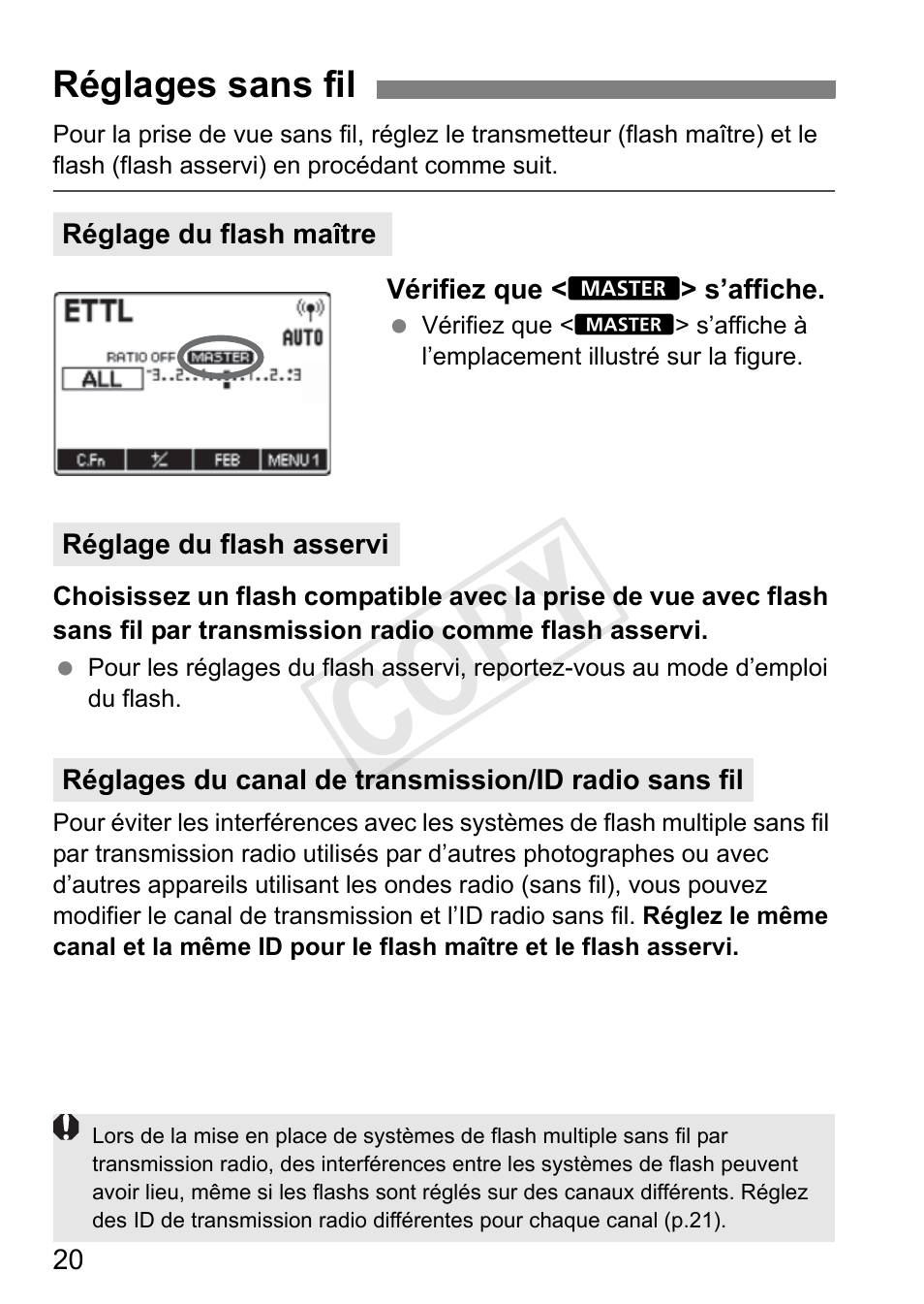 Cop y | Canon Speedlite Transmitter ST-E3-RT User Manual | Page 94 / 220