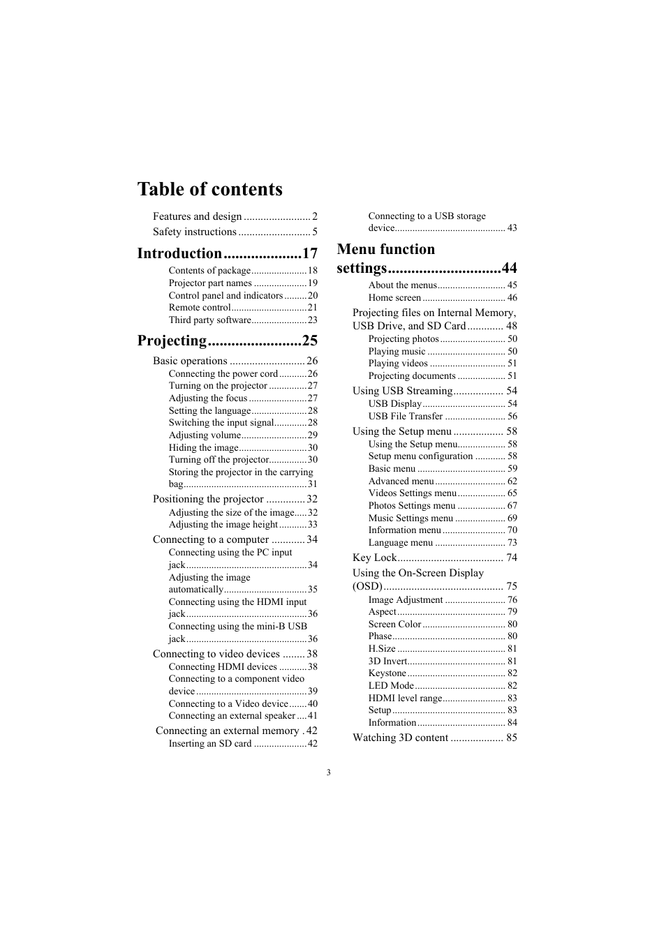 Canon LE-5W User Manual | Page 3 / 104