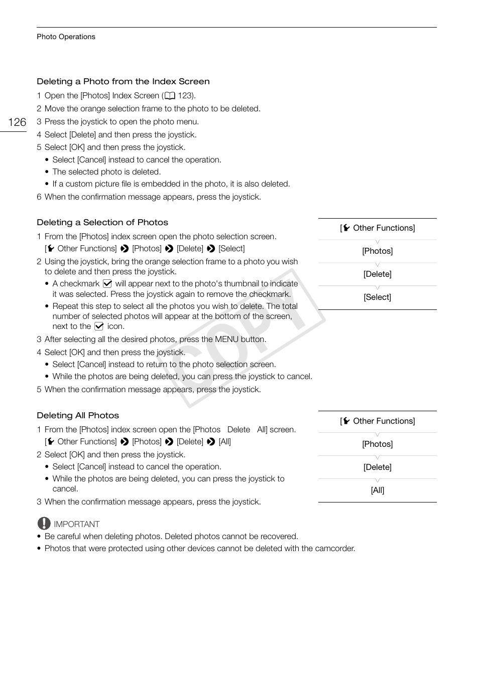 Cop y | Canon EOS C100 User Manual | Page 126 / 166