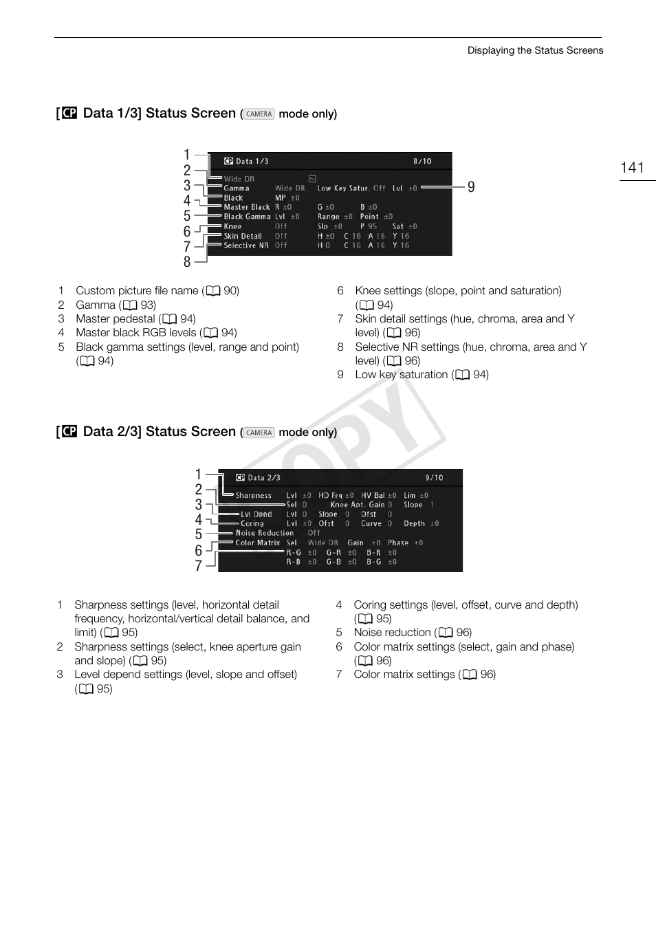 Cop y | Canon EOS C100 User Manual | Page 141 / 166