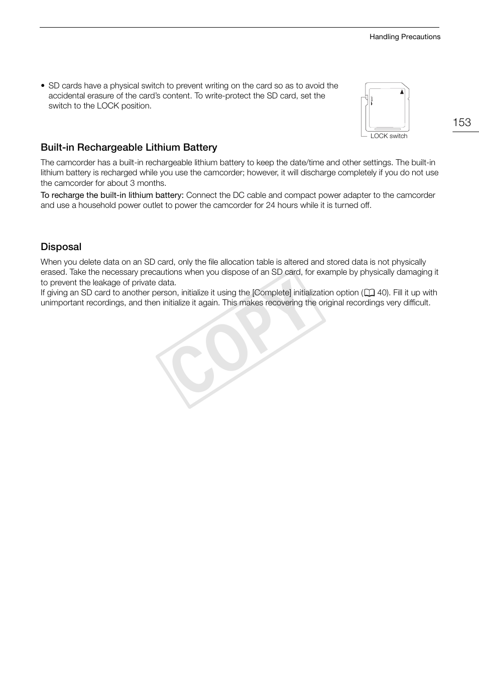 Cop y | Canon EOS C100 User Manual | Page 153 / 166