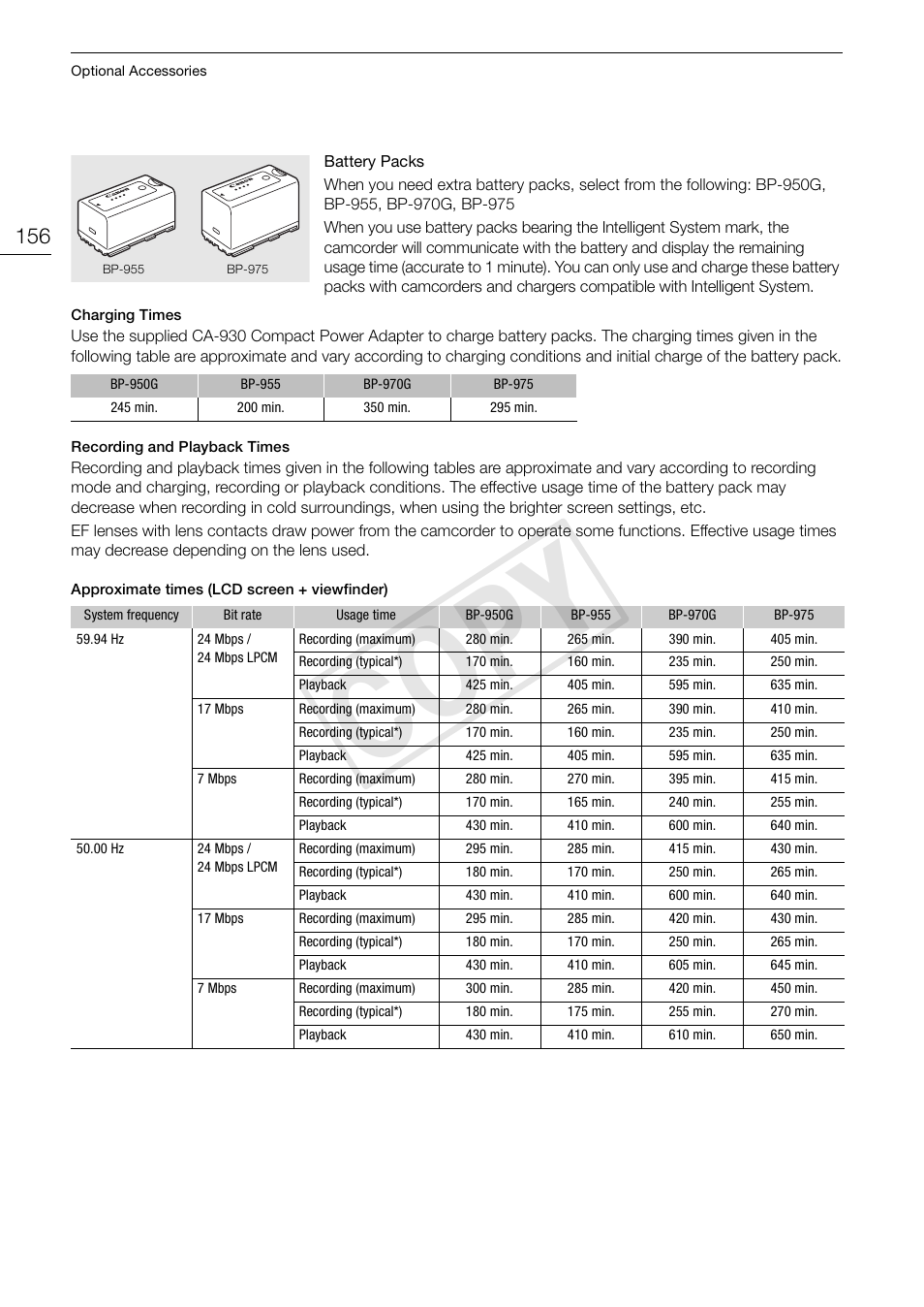Cop y | Canon EOS C100 User Manual | Page 156 / 166