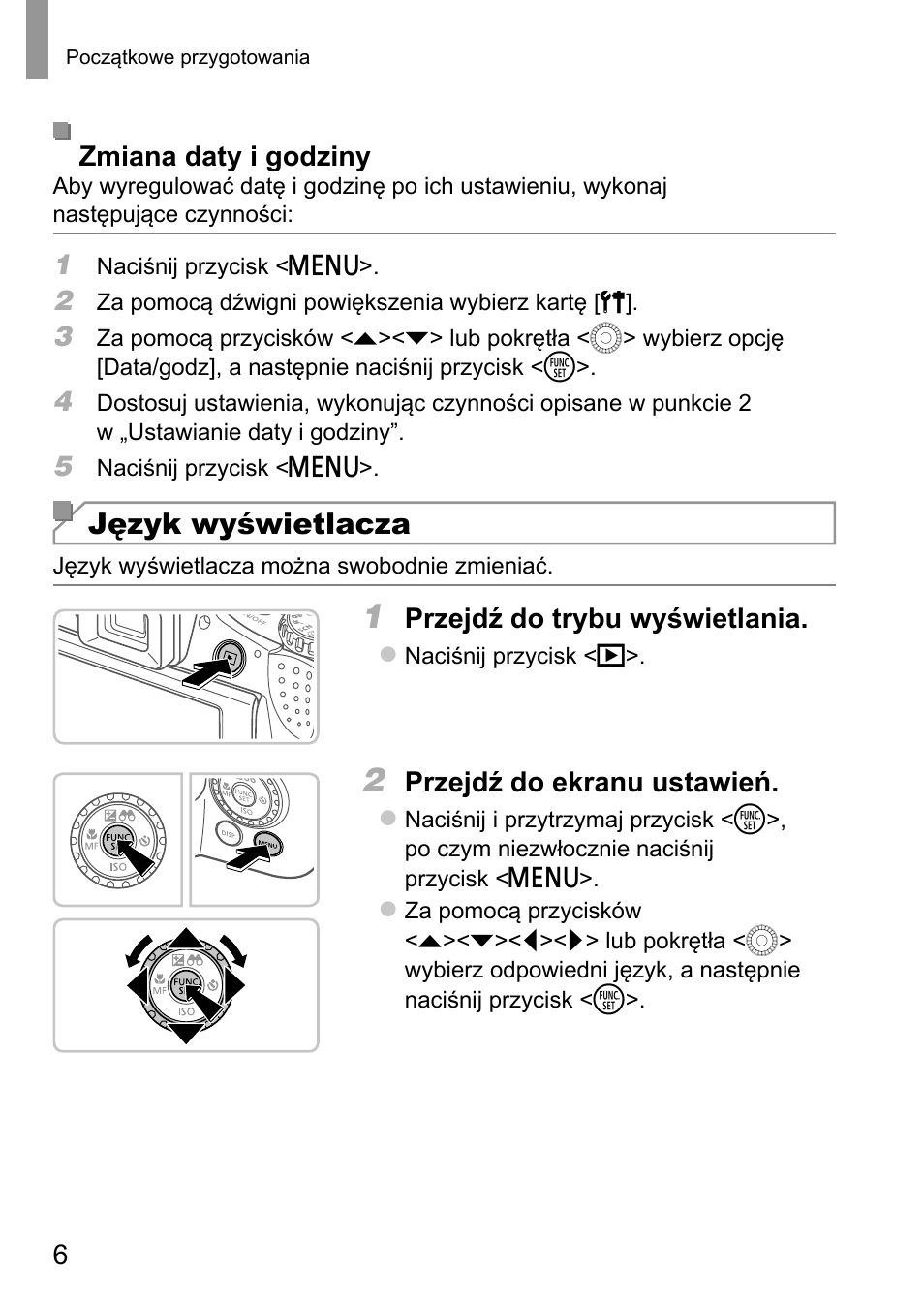Język wyświetlacza | Canon PowerShot SX50 HS User Manual | Page 102 / 146