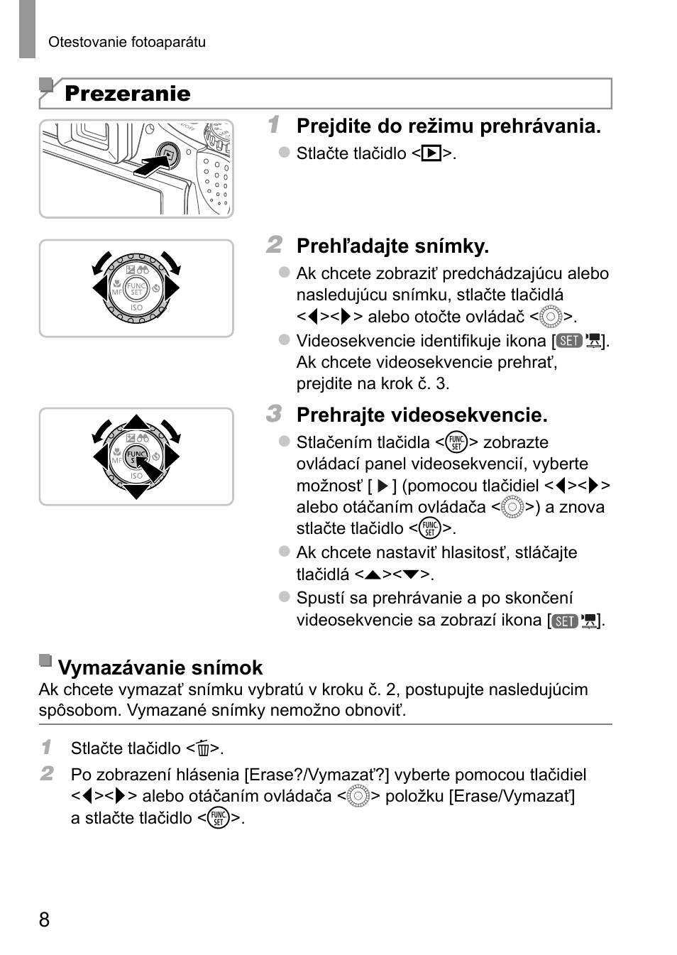 Prezeranie | Canon PowerShot SX50 HS User Manual | Page 112 / 146