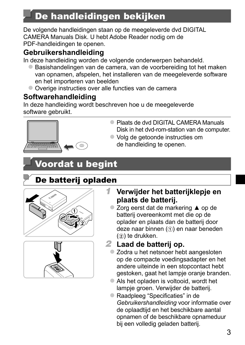 De handleidingen bekijken, Voordat u begint | Canon PowerShot SX50 HS User Manual | Page 43 / 146
