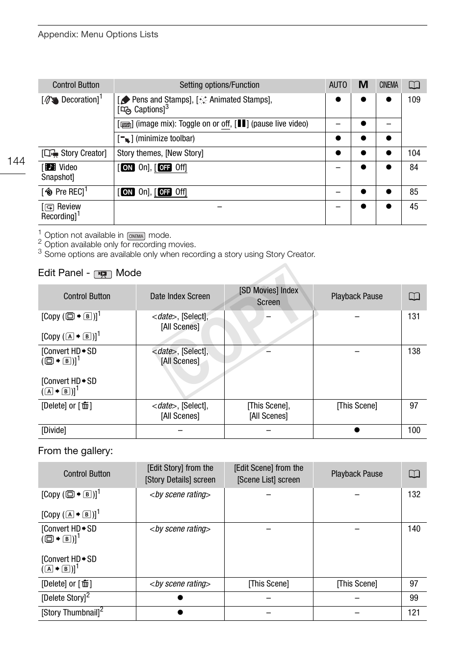 Cop y | Canon XA10 User Manual | Page 144 / 187
