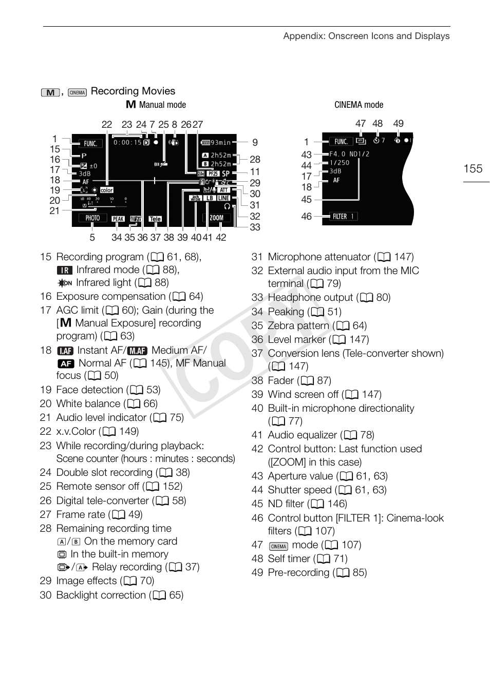 C op y | Canon XA10 User Manual | Page 155 / 187