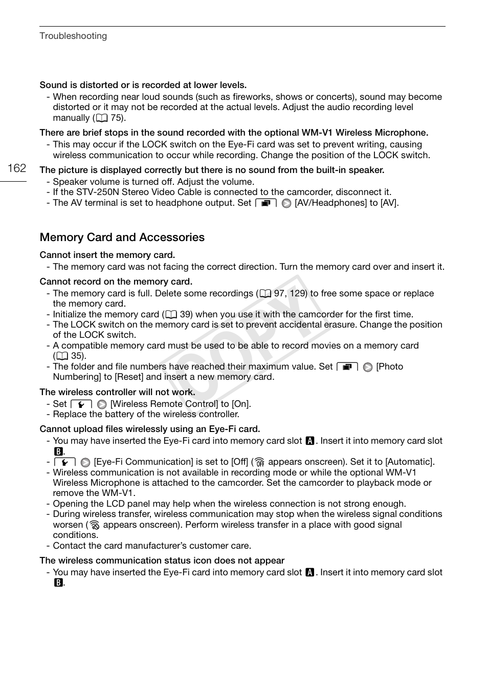 Cop y | Canon XA10 User Manual | Page 162 / 187