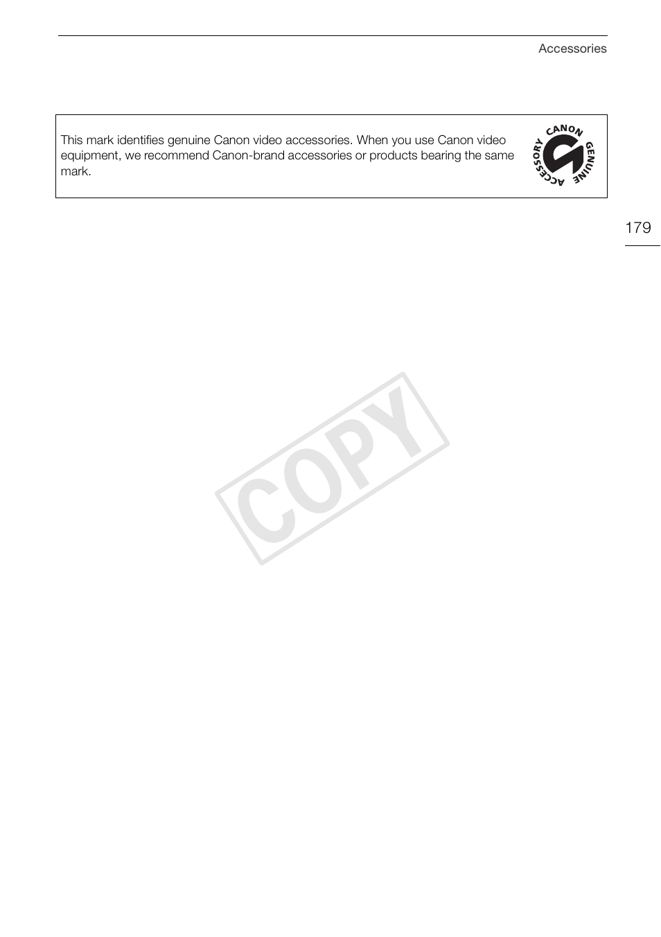 Cop y | Canon XA10 User Manual | Page 179 / 187