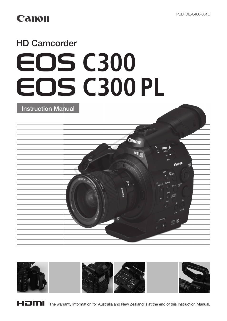 Canon EOS C300 User Manual | 186 pages