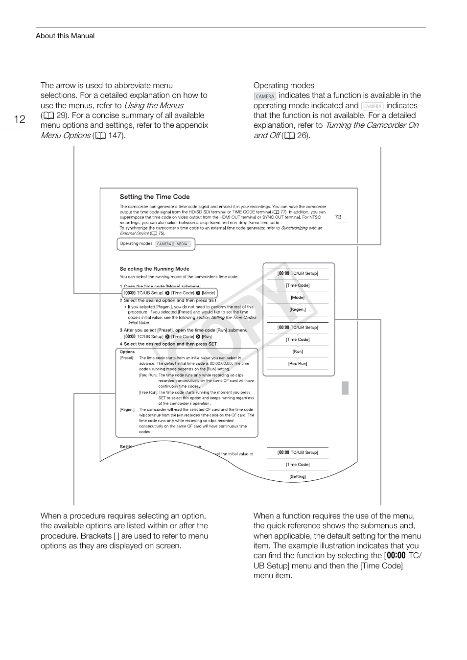 Cop y | Canon EOS C300 User Manual | Page 12 / 186