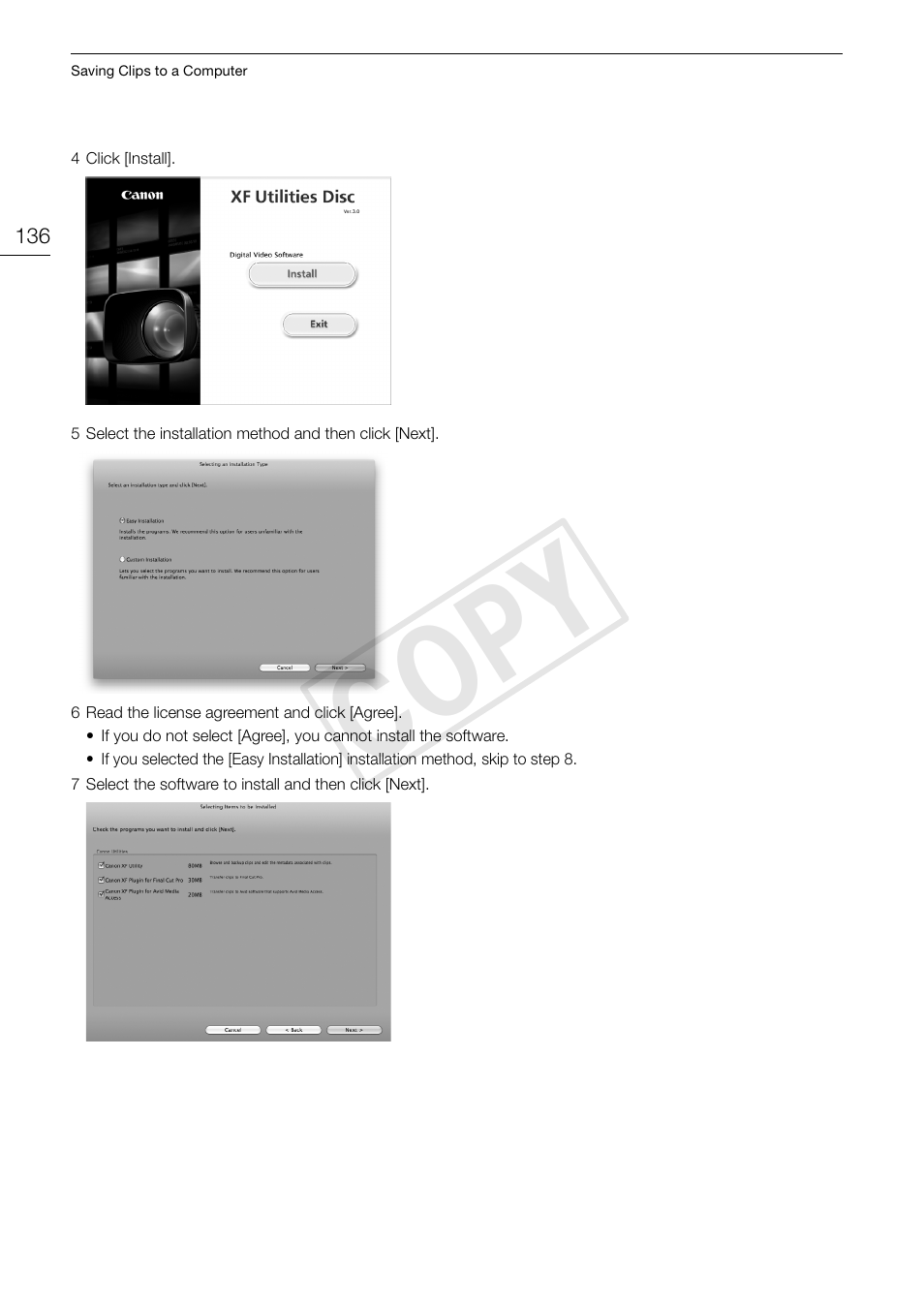 Cop y | Canon EOS C300 User Manual | Page 136 / 186