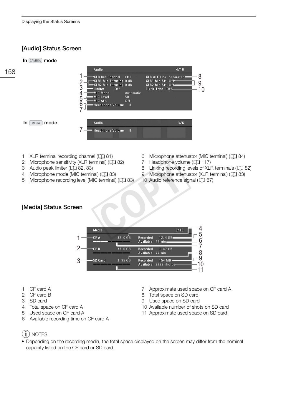 Cop y | Canon EOS C300 User Manual | Page 158 / 186