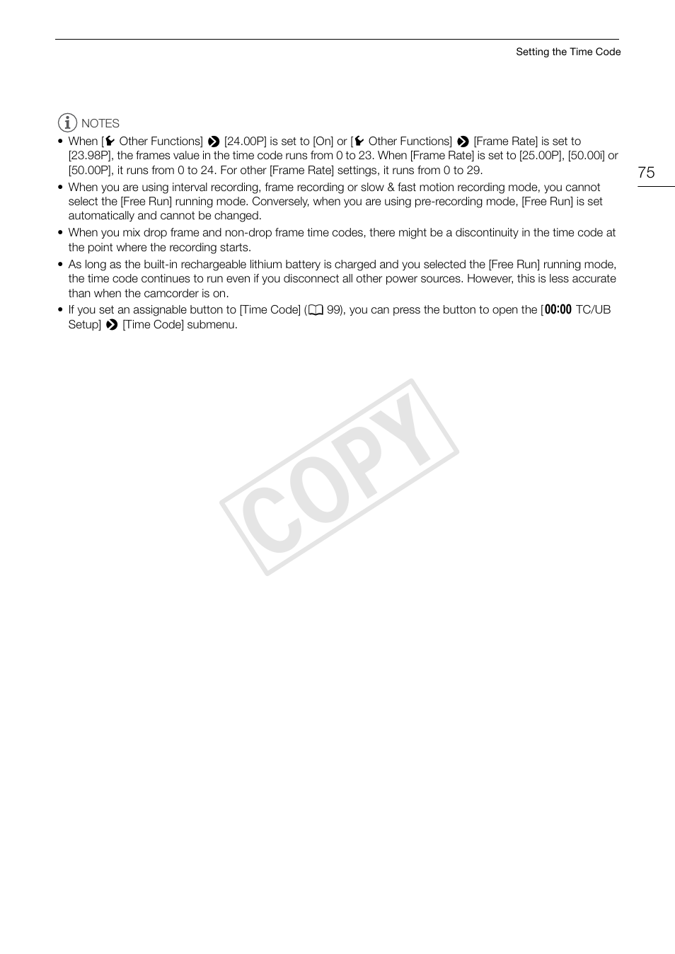 Cop y | Canon EOS C300 User Manual | Page 75 / 186