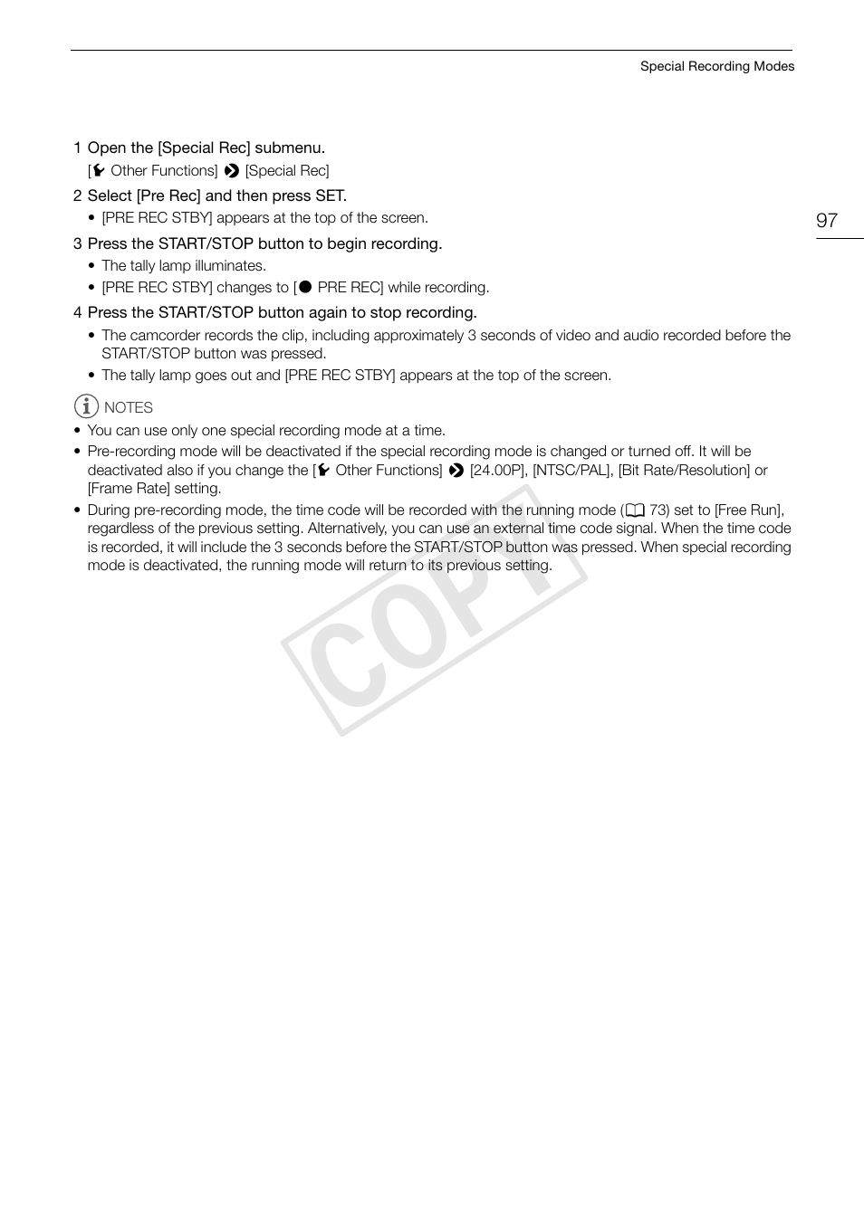 Cop y | Canon EOS C300 User Manual | Page 97 / 186