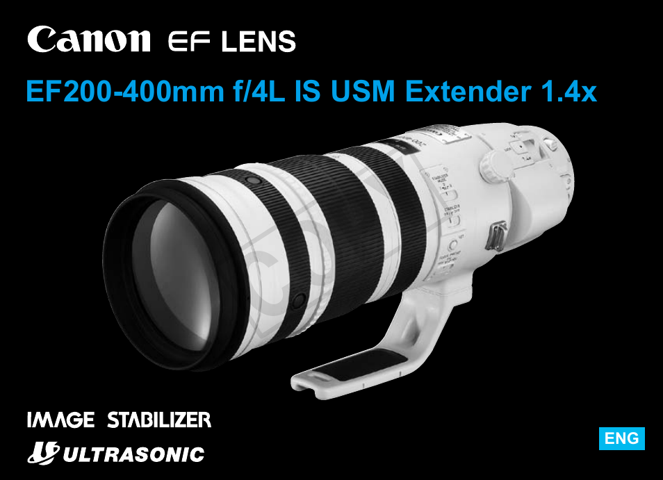 Canon EF 200-400mm f4L IS USM Extender 1.4x User Manual | 29 pages