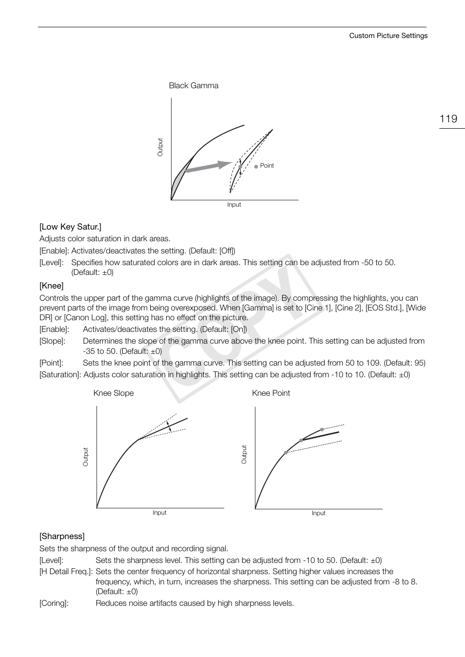 Cop y | Canon EOS C300 PL User Manual | Page 119 / 194