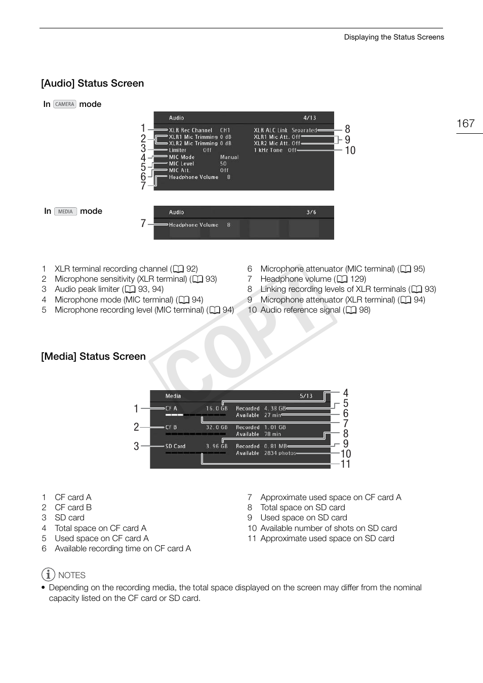 Cop y | Canon EOS C300 PL User Manual | Page 167 / 194