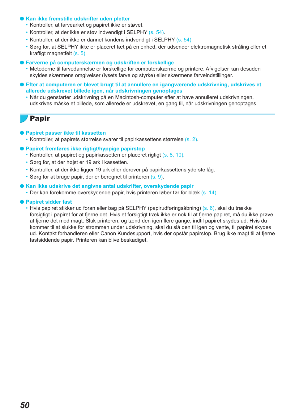 Papir | Canon SELPHY CP900 User Manual | Page 107 / 514