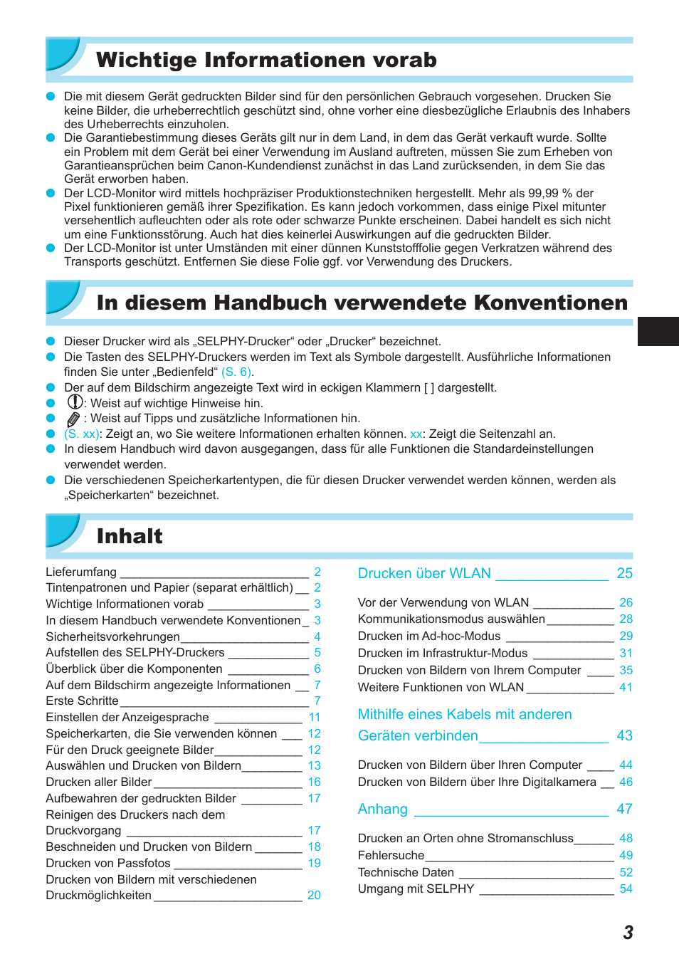 Wichtige informationen vorab, Inhalt | Canon SELPHY CP900 User Manual | Page 116 / 514
