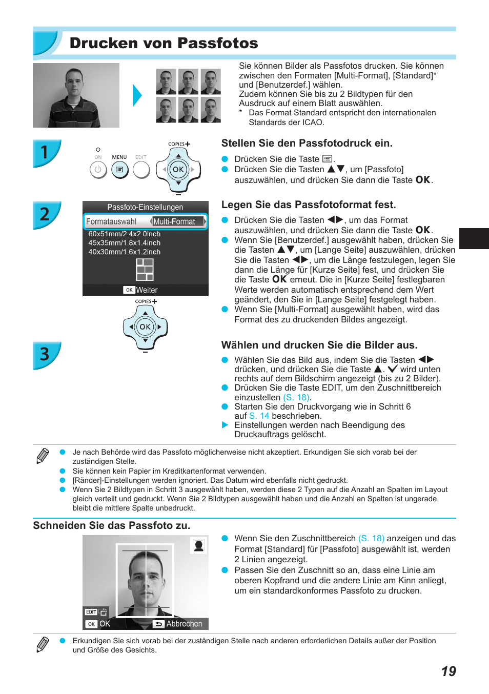 Drucken von passfotos | Canon SELPHY CP900 User Manual | Page 132 / 514