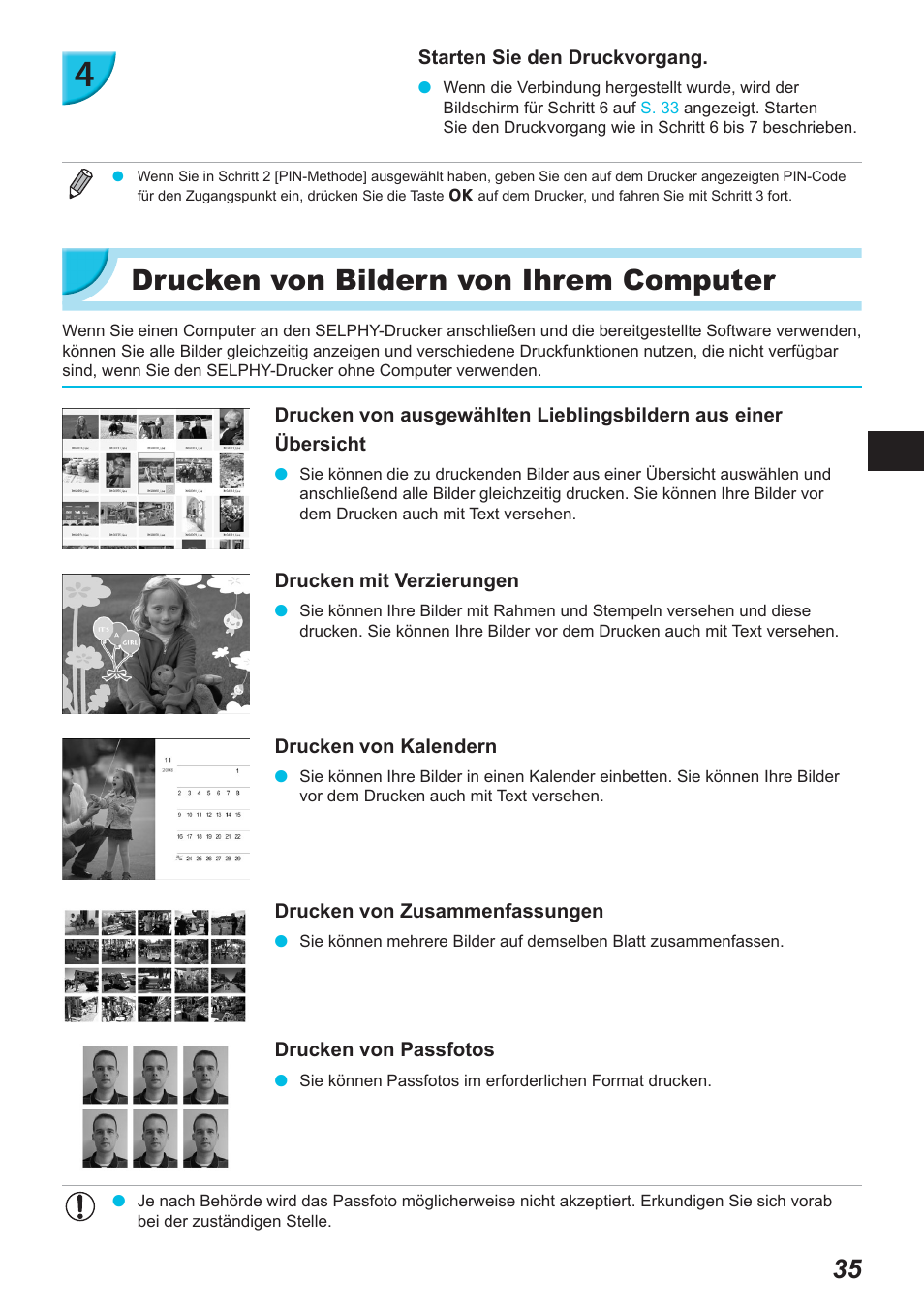 Drucken von bildern von ihrem computer | Canon SELPHY CP900 User Manual | Page 148 / 514