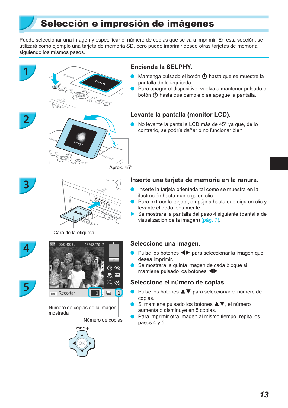 Selección e impresión de imágenes | Canon SELPHY CP900 User Manual | Page 182 / 514