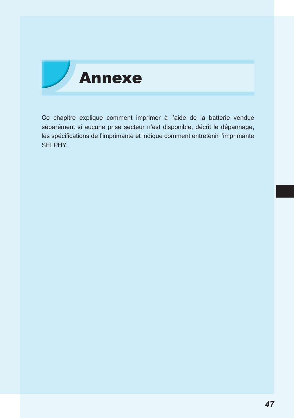 Annexe | Canon SELPHY CP900 User Manual | Page 272 / 514