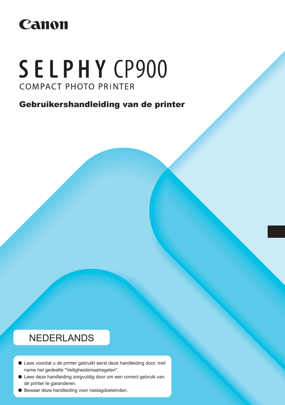 Nederlands, Gebruikershandleiding van de printer | Canon SELPHY CP900 User Manual | Page 338 / 514