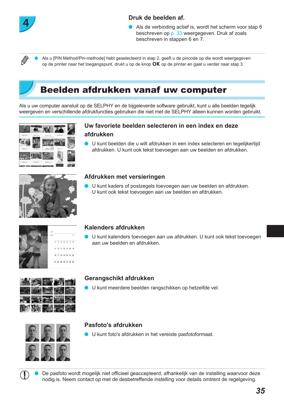 Beelden afdrukken vanaf uw computer | Canon SELPHY CP900 User Manual | Page 372 / 514