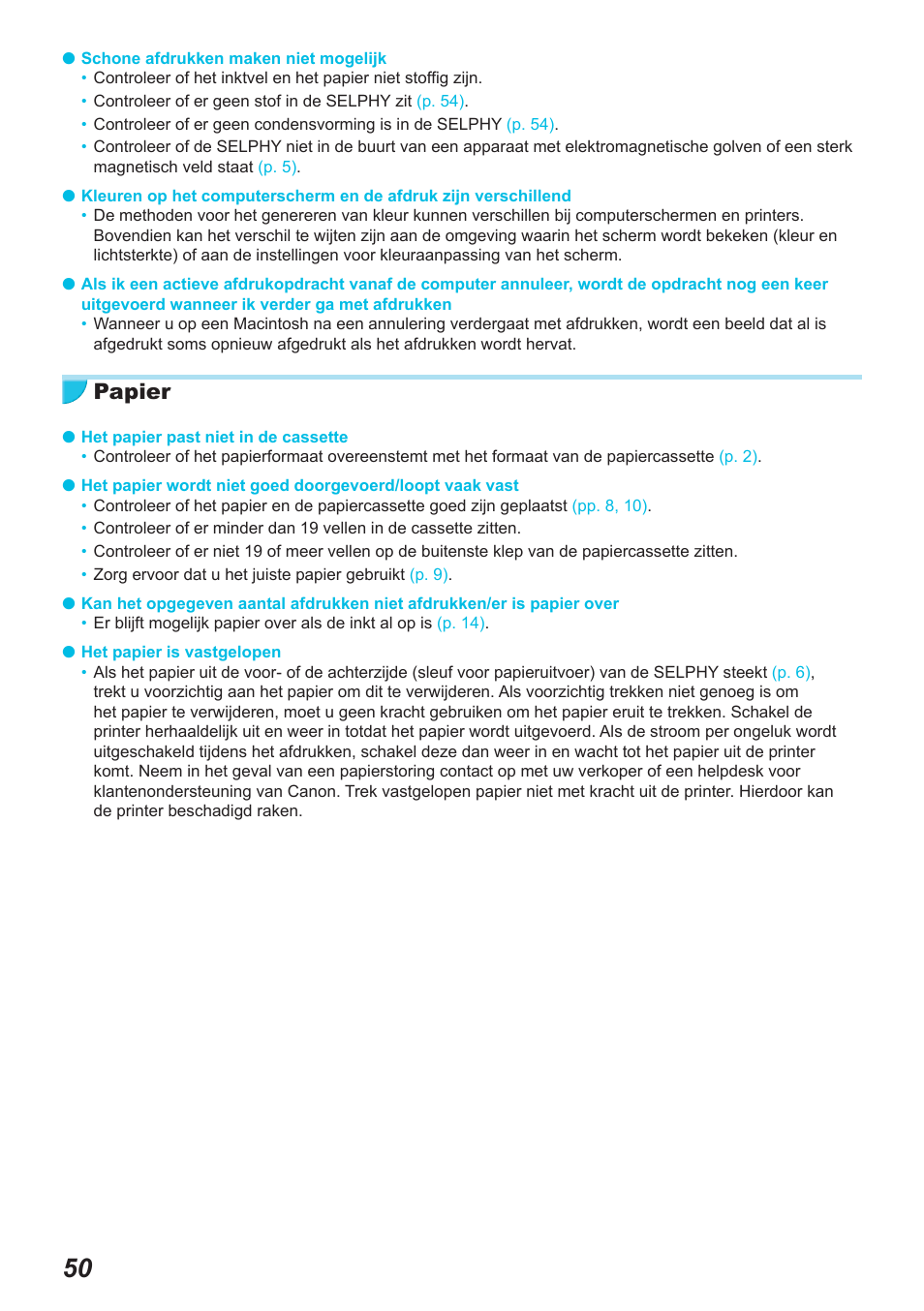 Papier | Canon SELPHY CP900 User Manual | Page 387 / 514