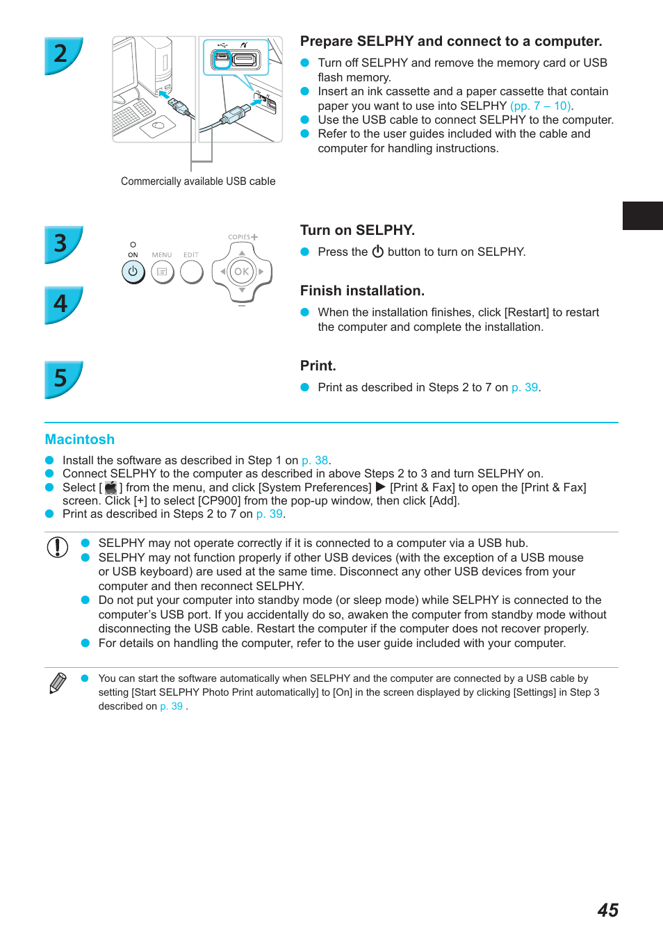 Canon SELPHY CP900 User Manual | Page 46 / 514