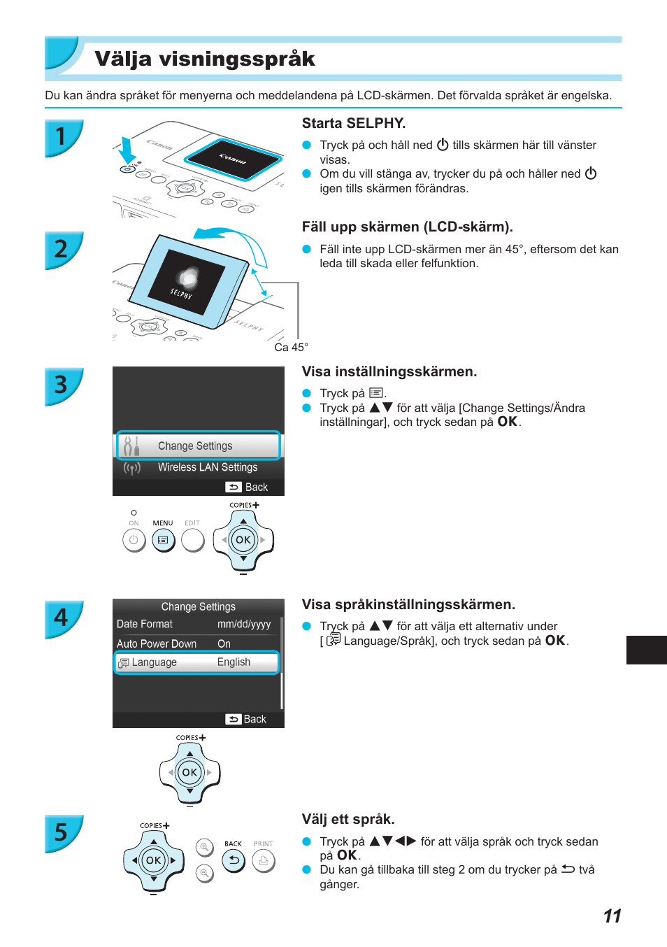 Välja visningsspråk | Canon SELPHY CP900 User Manual | Page 460 / 514