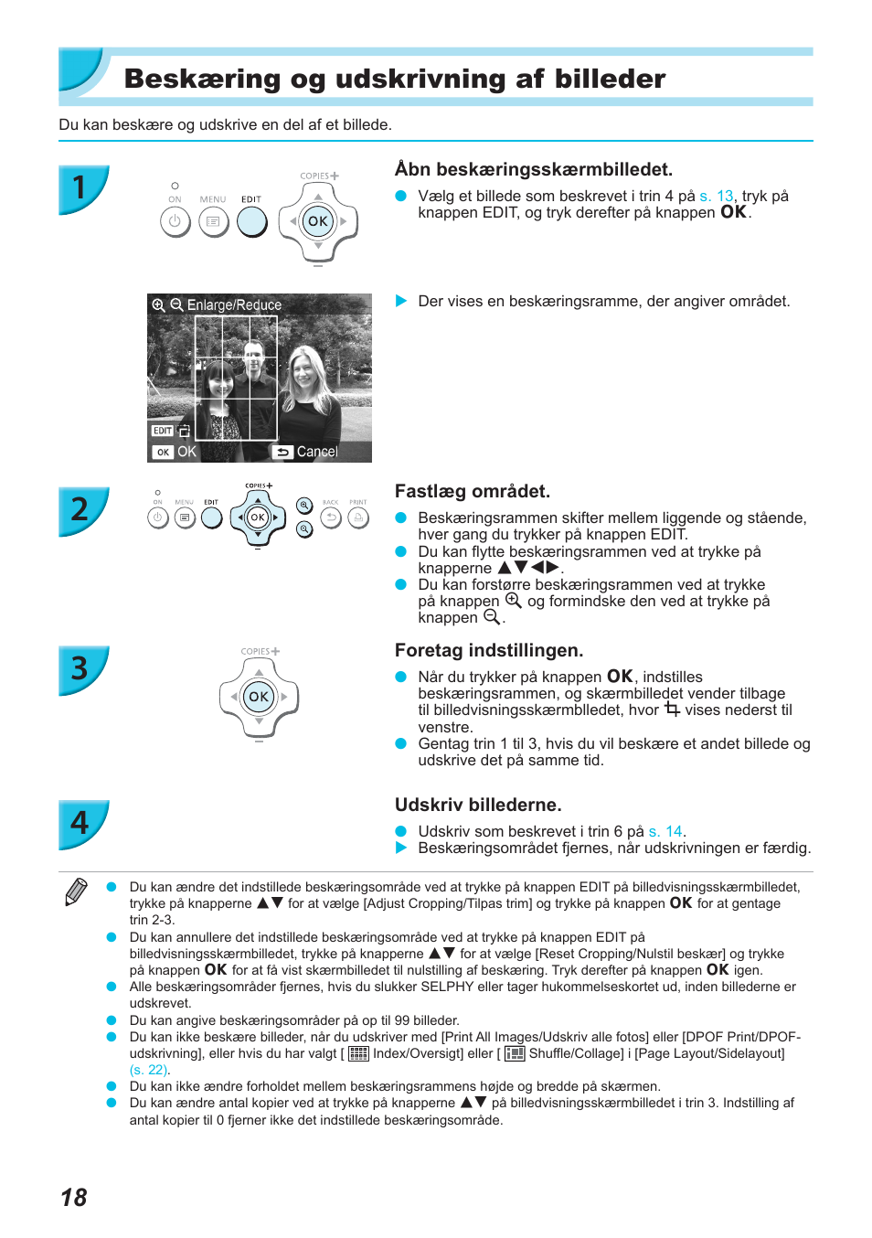 Beskæring og udskrivning af billeder | Canon SELPHY CP900 User Manual | Page 75 / 514