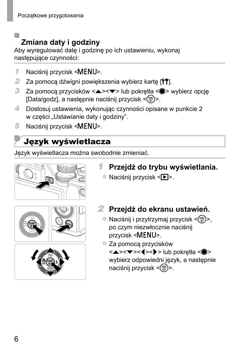 Język wyświetlacza | Canon PowerShot G15 User Manual | Page 102 / 146