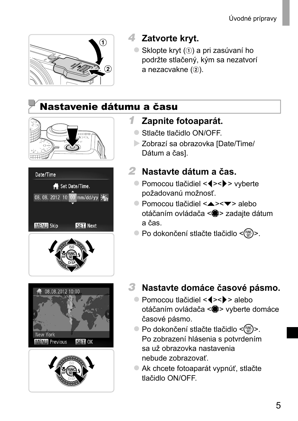 Nastavenie dátumu a času | Canon PowerShot G15 User Manual | Page 109 / 146