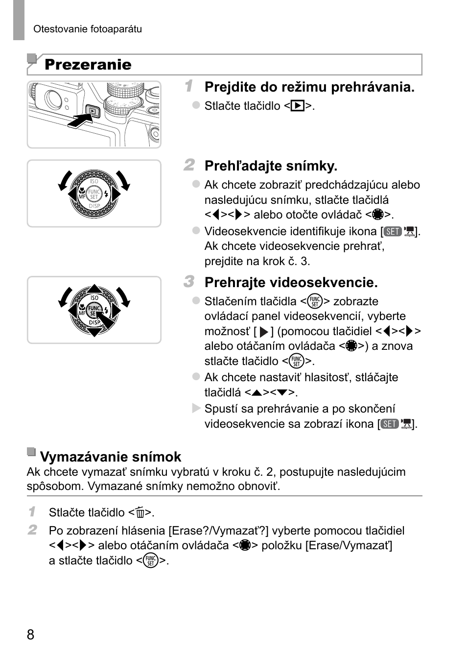 Prezeranie | Canon PowerShot G15 User Manual | Page 112 / 146