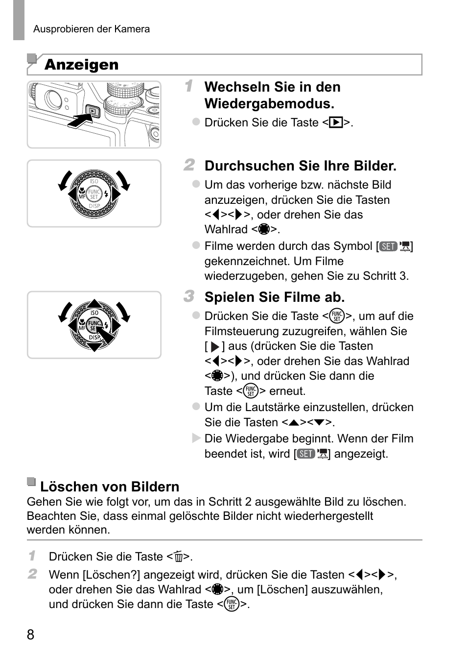 Anzeigen | Canon PowerShot G15 User Manual | Page 16 / 146