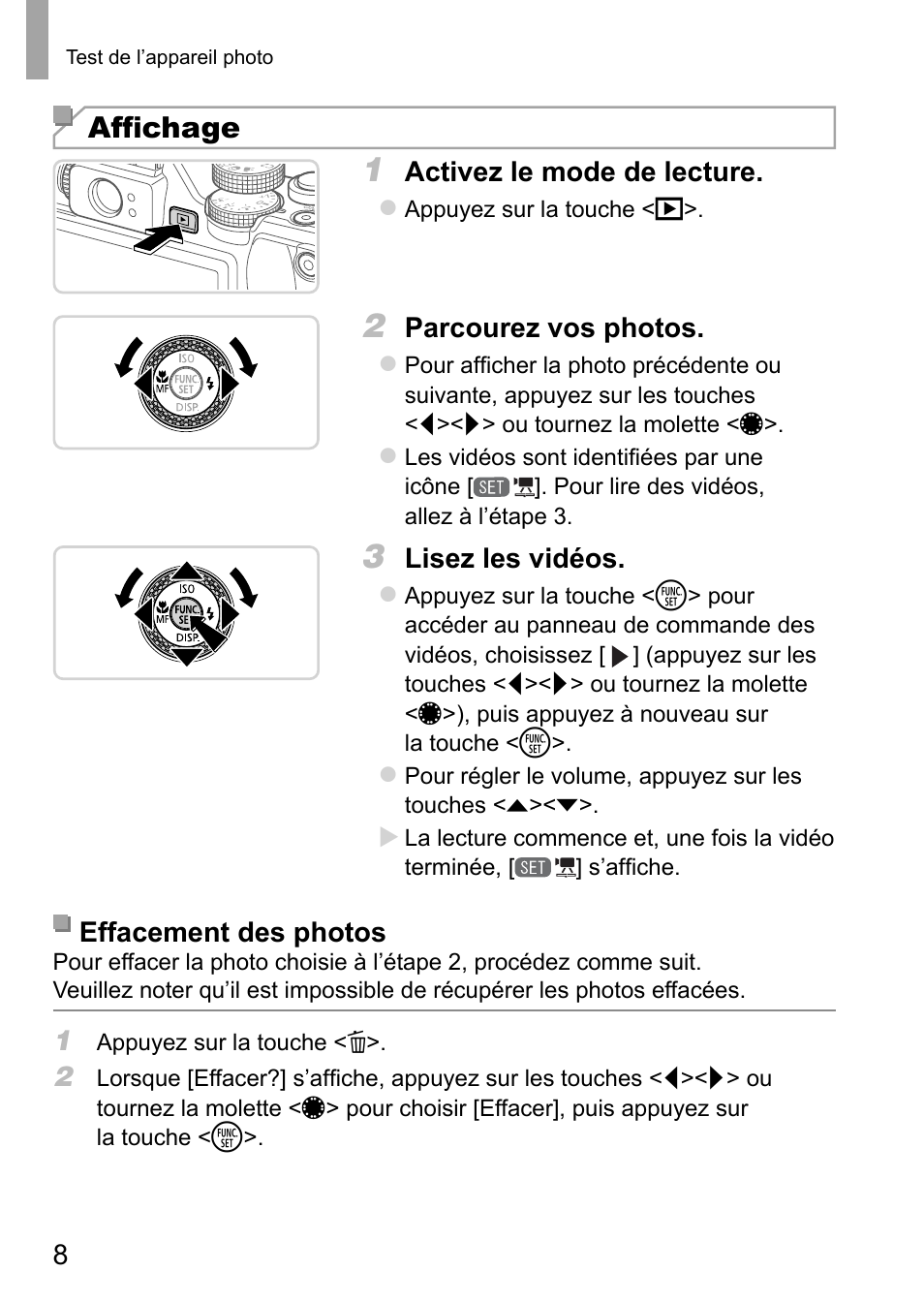 Affi chage | Canon PowerShot G15 User Manual | Page 24 / 146