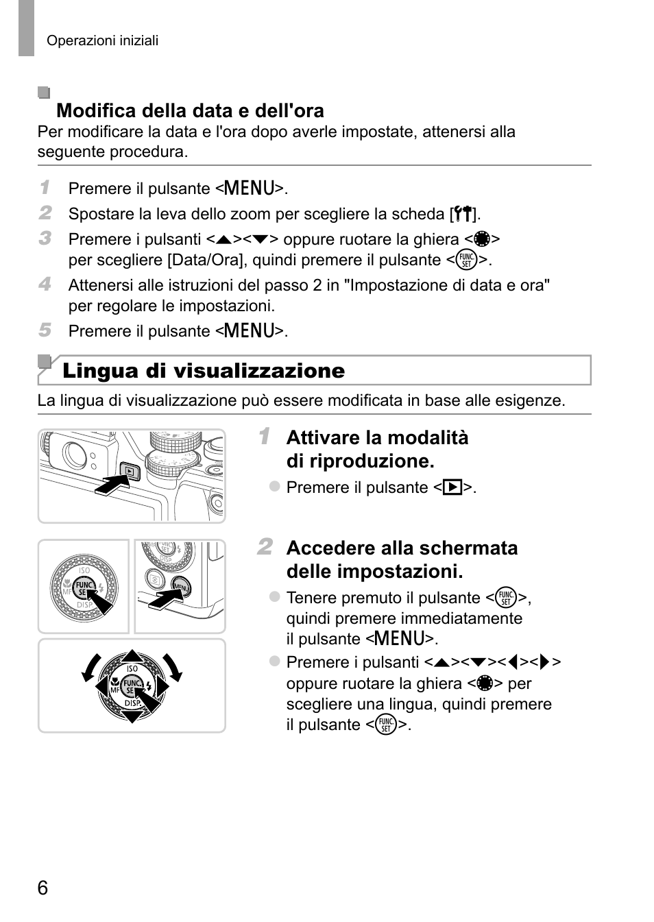 Lingua di visualizzazione | Canon PowerShot G15 User Manual | Page 38 / 146
