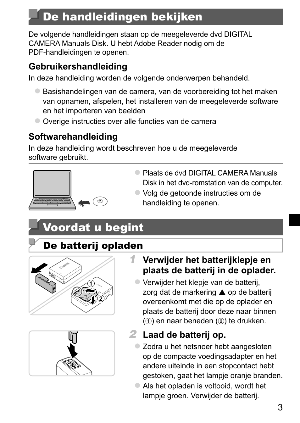 De handleidingen bekijken, Voordat u begint | Canon PowerShot G15 User Manual | Page 43 / 146
