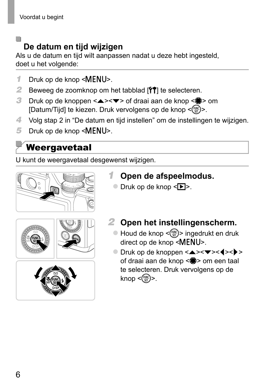 Weergavetaal | Canon PowerShot G15 User Manual | Page 46 / 146