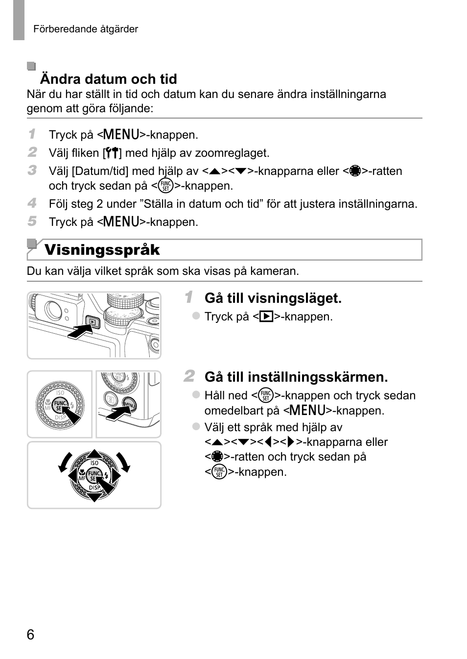 Visningsspråk | Canon PowerShot G15 User Manual | Page 70 / 146