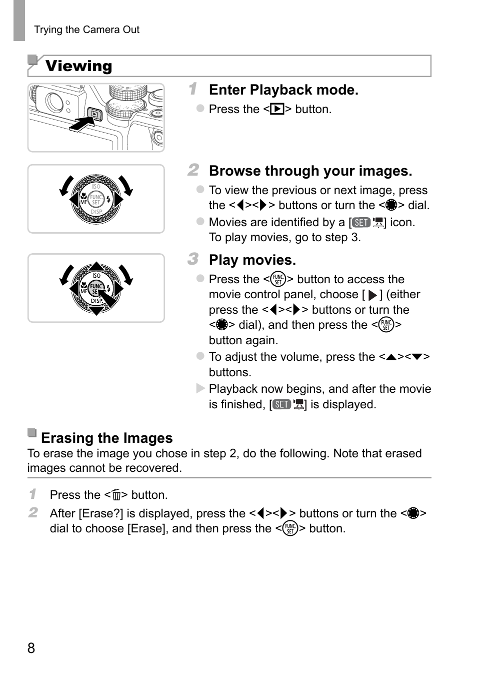 Viewing | Canon PowerShot G15 User Manual | Page 8 / 146