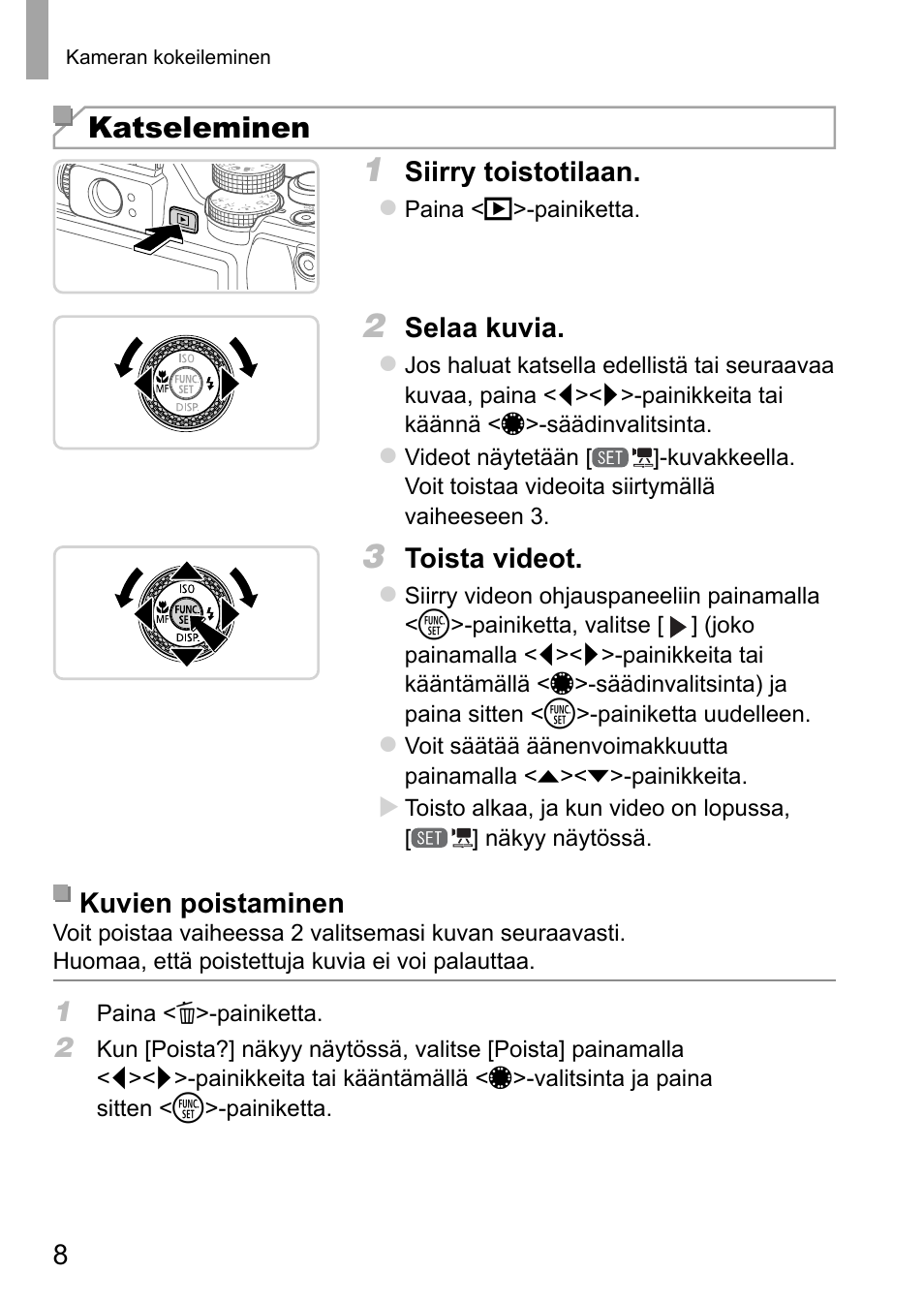 Katseleminen | Canon PowerShot G15 User Manual | Page 80 / 146