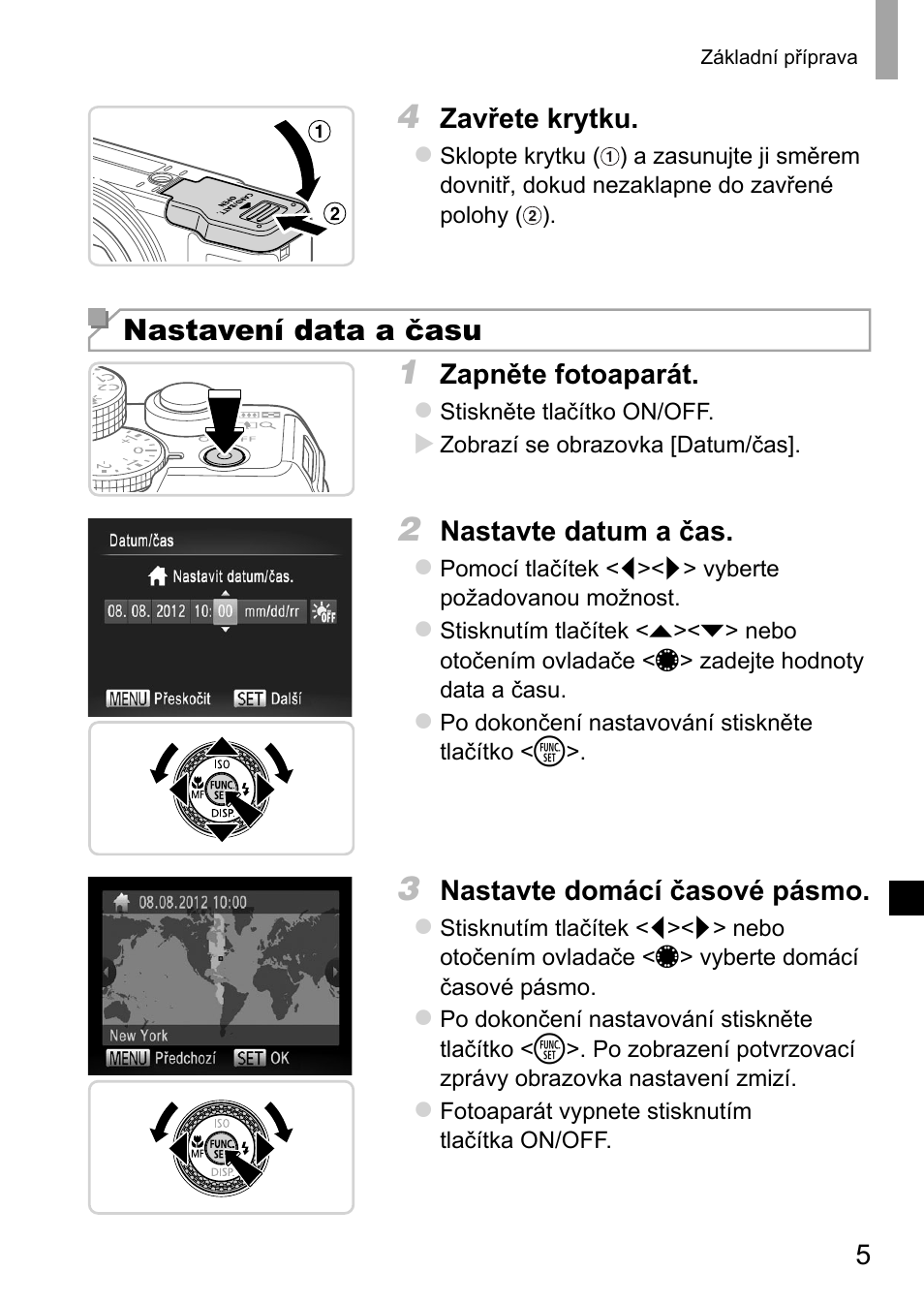 Nastavení data a času | Canon PowerShot G15 User Manual | Page 85 / 146