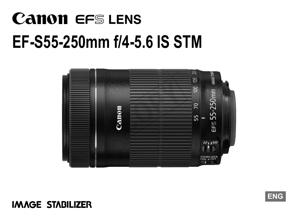 Canon EF-S 55-250mm f4-5.6 IS STM User Manual | 14 pages